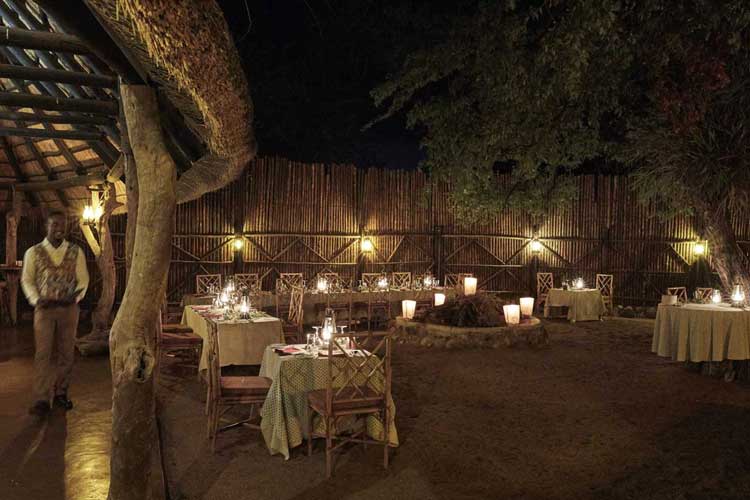 Open air Boma - Motswari Game Lodge