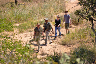 Wildlife walking safaris guide Shindzela Tented Camp Timbavati Game Reserve South Africa