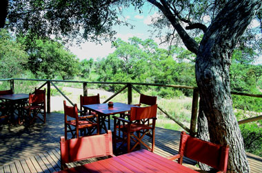 Umlani Bushcamp Deck view Timbavati Game Reserve Accommodation Safari Bookings